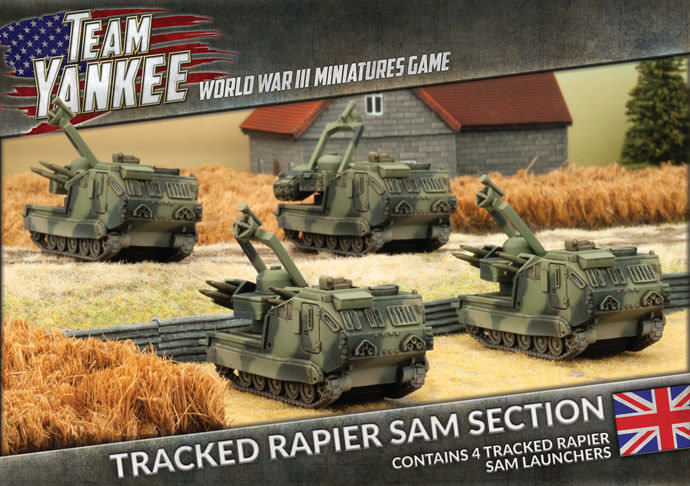 Гусеничный ЗРК Team Yankee Rapier SAM Section Flames of War TBBX07 Battlefront 10590₽
