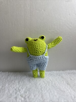 Handmade Crochet Frog Buddy Plush