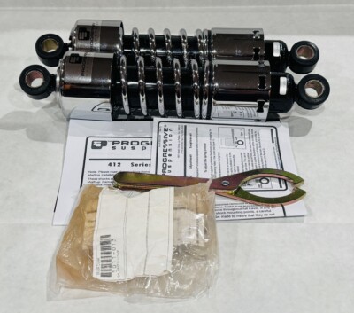 Progressive Suspension 412 Series 11in Chrome Shocks For Select 