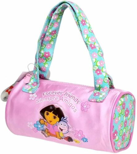 Dora l'esploratrice con stivali borsa a mano borsa hobo forever friends fiore rosa - Foto 2 di 3