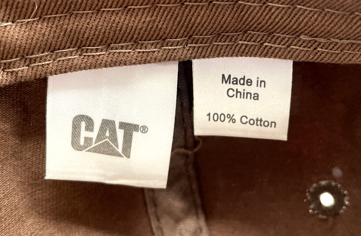 Brown CAT Caterpillar Adjustable Strapback Trucke… - image 3