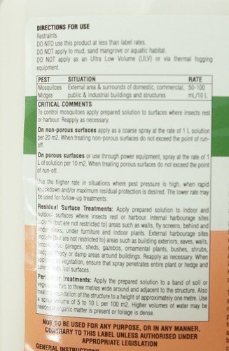 Insect Poison Surefire Mosquito & Midge Slayer Spray 1L Bifenthrin 100g / Litre