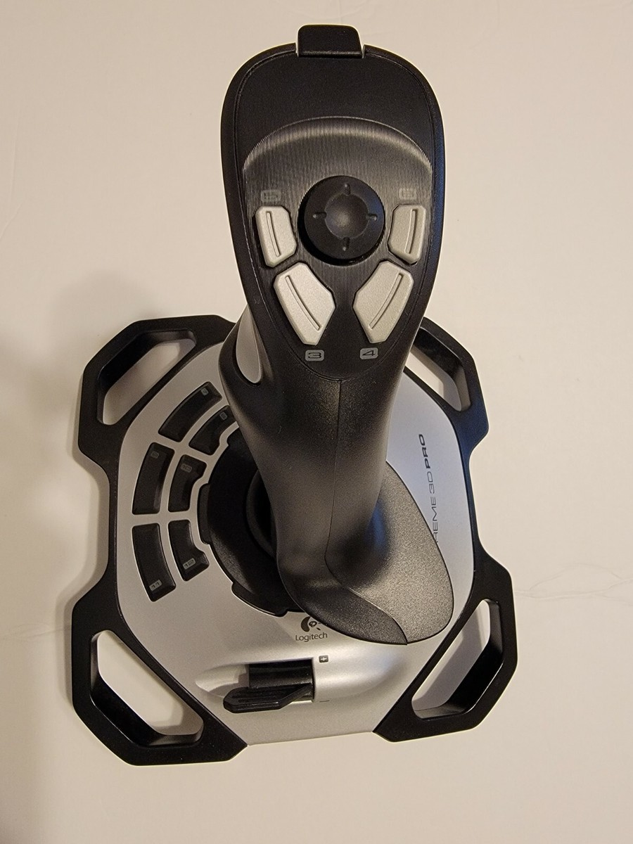 logitech extreme 3d pro joystick with software and 2 games | eBay