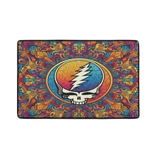 31"x20" area rug carpet. Grateful Dead Logo