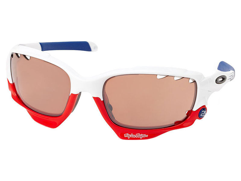 Oakley Racing Jacket Troy Lee Sunglasses OO9171-22 White Oakley Racing Jacket Troy Lee Sunglasses OO9171-22 White