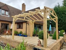 Pergola Garden Patio GAZEBO Kits 150x150 Posts Heavy Duty Hot Tub Wood Timber