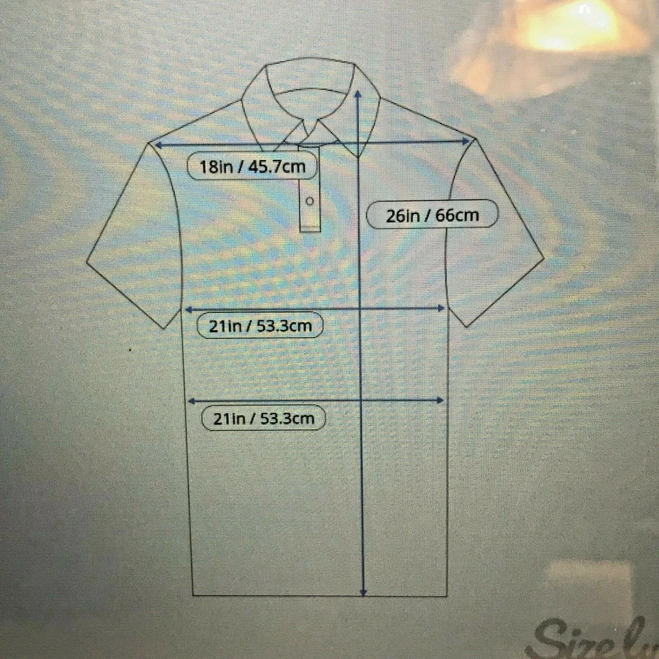 Le Coq Sportif 女式 Polo 衫 L 高尔夫系列蓝色白色短袖上衣 — 第 4/4 张图片