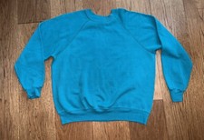 Vintage Lee Sturdy Sweats Mens TEAL Blue Long Sleeve Sweatshirt Size XL