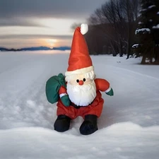 Vtg Stuffins Santa Clause Plush 1990 Retro Stuffed Animal Soft Toy Parachute 14”