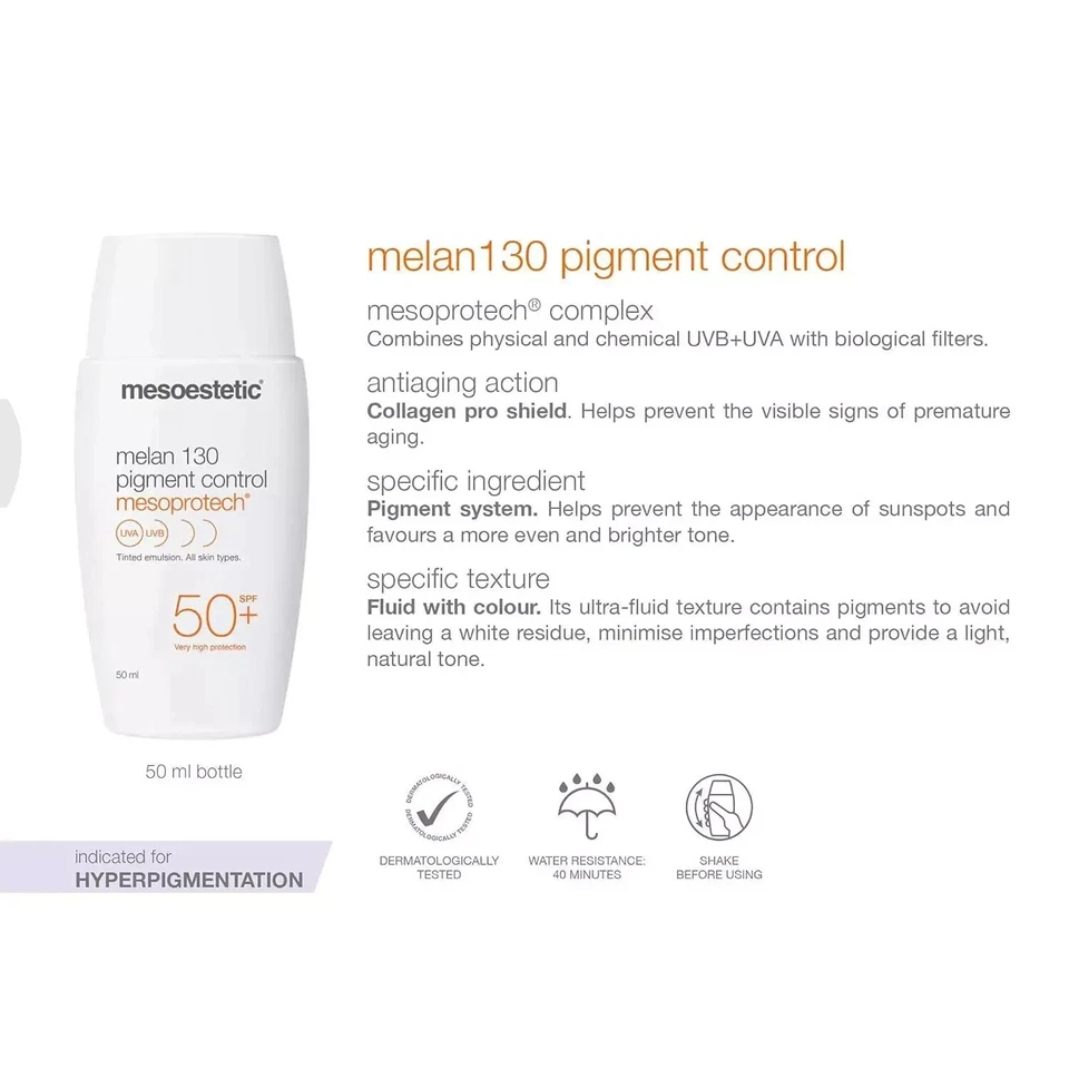 Mesoestetic Mesoprotech Melan SPF 130 Pigment Control New Look Exp 08/2029 - Image 2 of 2