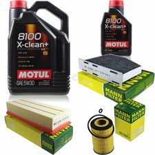 MOTUL 6 L 5W-30 MOTOR-ÖL+MANN-FILTER für Skoda Yeti 5L 2.0 TDI 4x4 Alhambra 710