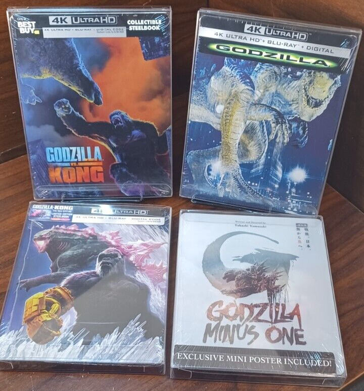 Godzilla Minus One vs Kong 1998 x Kong Steelbook Collection New