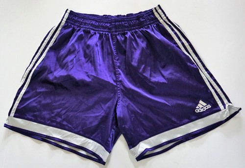MEN'S ADIDAS SATIN SOCCER PURPLE SHORTS 