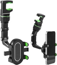 360 Car Rearview Mirror Rotation Adjustable Phone Holder Mount Multifunction