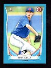 2014 BOWMAN BLUE DP89 NICK WELLS RC 118/399 TORONTO BLUE JAYS