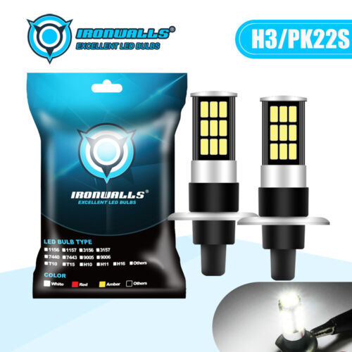 For Dodge Charger 2010-2014 LED Fog Driving Light 5202 6000K White Bright  Bulb X