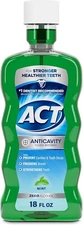 ACT Zero Alcohol Fluoride Mouthwash 18 fl. oz. with Dosing Cup, Mint - Dental Ca