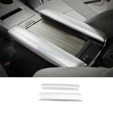 For Toyota Sienna 2021-2025 Matte Silver Middle Console Armrest Lid Box Cover 2X