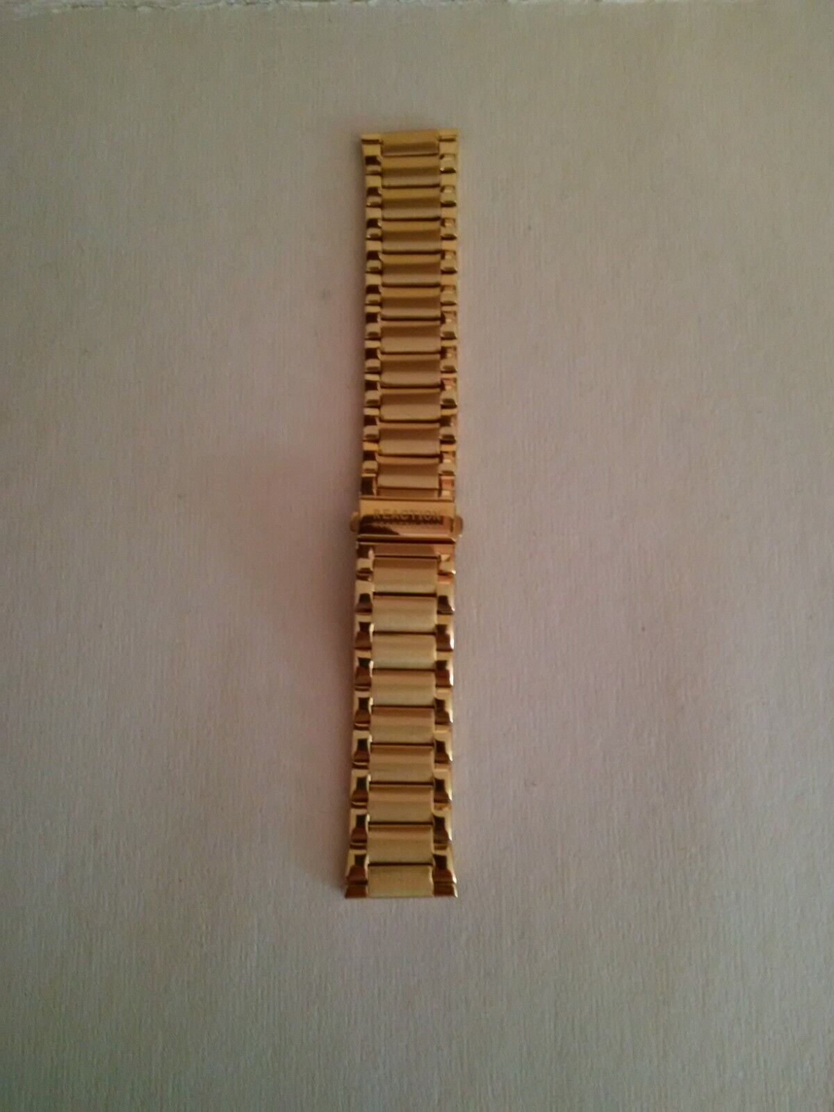 Uhrenarmband Edelstahl vergoldet - Stegbreite 24 mm