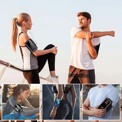 Waterproof Armband Case Sports Running Exercise Arm Band Phone Holder Key Bag - Picture 11 of 14