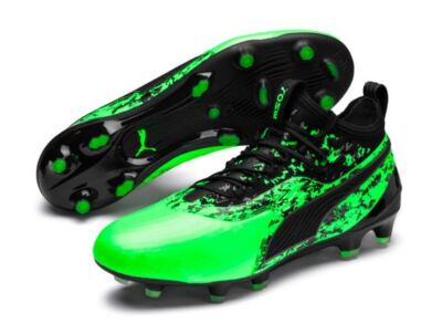 Puma Stollenschuh One 19.1 FG/AG Herren Fußballschuh Sportschuh Grün Gr. 40,5 EU