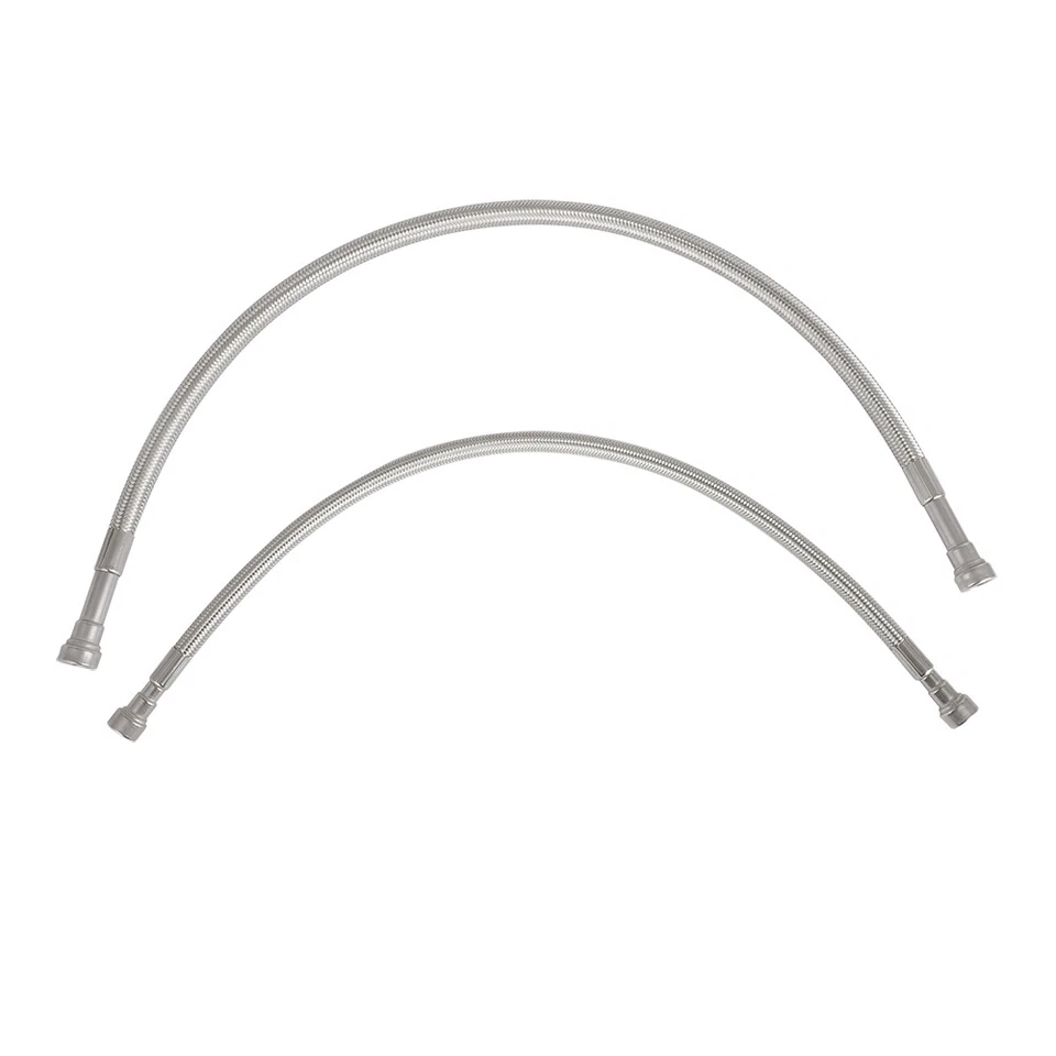 Mangueras de tanque de combustible para GMC Sierra 2500HD 3500HD 2001-10 6,6 L Duramax par de acero inoxidable Foto 3 de 4