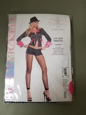 New be wicked womens 2 pc sexy pimpette costume.  Retail 59.00