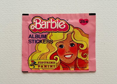 Barbie 1983 Umschlag mit 6 Aufklebern Made by Panini NEW