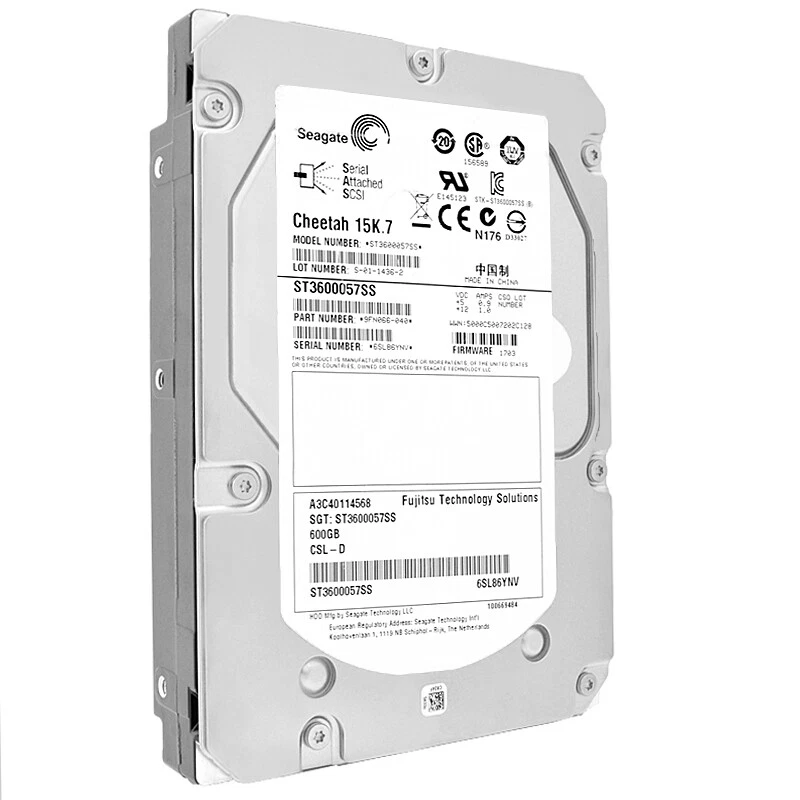Hard Drive Fujitsu ST3600057SS 600GB 15000Rpm SAS II 3.5'' Inch A3C40114568 - Image 2 of 4