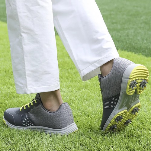 Männer Wasserdichte Golfs Chuhe Klassische Outdoor Golf Training Turnschuhe - Picture 8 of 28