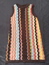 Missoni x Target Chevron Zigzag Colorful Knit Mini Sleeveless Dress