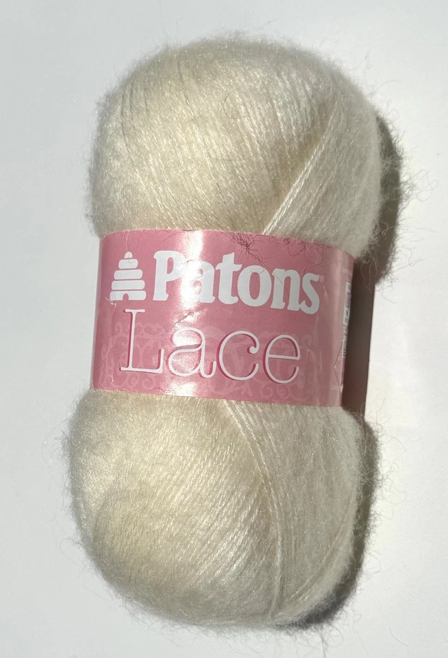 Hilo acrílico de lana mohair de encaje Patrons 498 yardas 3 OZ. Foto 2 de 3