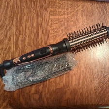 USHOW Heated round rotating voluming thermal  brush 1 .5 Inch rose gold blow out