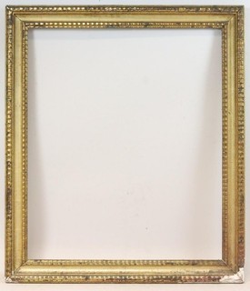 85x73cm Rahmen Holz Waschgold 19.Jhd (BG3526)