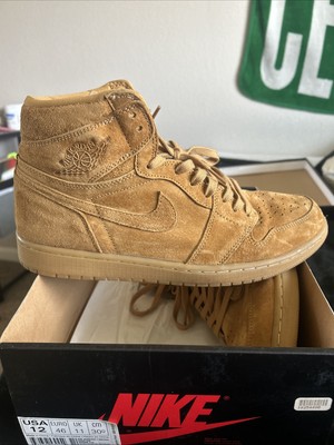 Size 12 - Air Jordan 1 Retro OG High Wheat for sale online | eBay