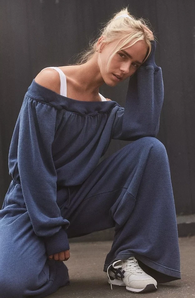 FP MOVEMENT BY FREE PEOPLE One to Beat Jumpsuit Midnight Navy L NWOT FP-291 - Image 3 of 4