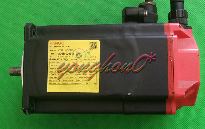 1PCS USED Fanuc A06B-0205-B100 AC Servo Motor A06B0205B100