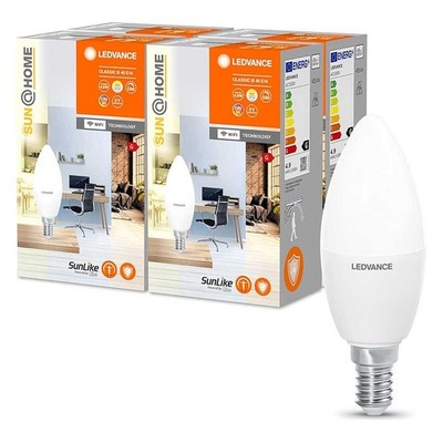 4 x LED Smart+ Sun@Home Kerzen 4,9W = 40Watt E14 CCT 2200-5000K Dimmbar WiFi