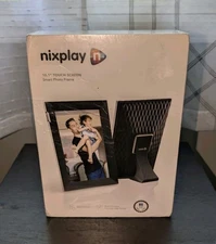 Nixplay Digital Touch Screen Picture Frame with WiFi - 10.1” Black/Silver 