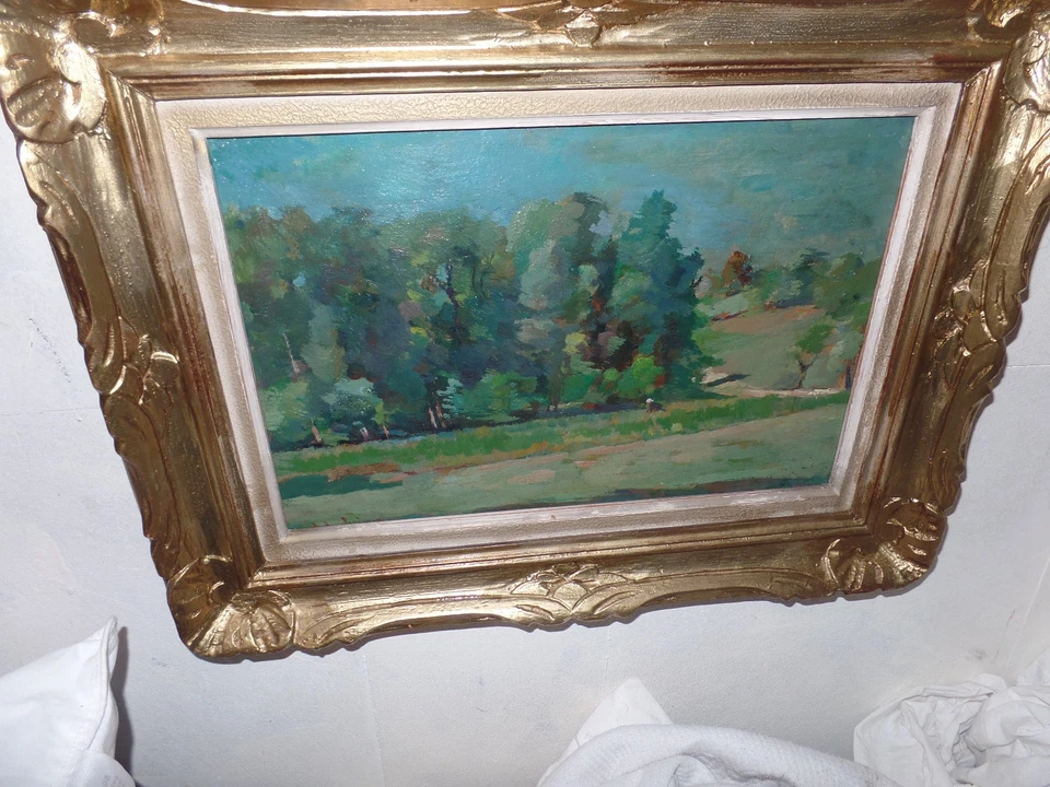robert breitwieser peintre alsacien alsace huile 36x25 5f huile sur carton hsc - Photo 3/4