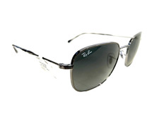 RAY-BAN Sunglasses RB3706 004/71 Gunmetal Dark Silver Glass Lens 57/20/145 NIB 