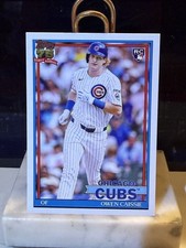 2026 Topps Series 1 1991 Topps T#T91-10 Owen Caissie Chicago Cubs Rookie
