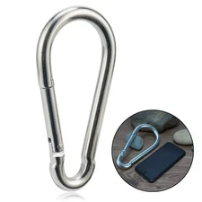 Big Carabiner Clip Heavy Duty Spring Snap Hook 6.3 Inch Steel Clip Link M1313...