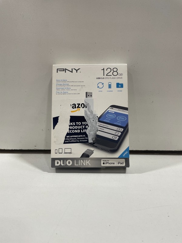 PNY 64GB Duo Link iOS USB 3.0 OTG Flash Drive for iPhone & iPad and Computers