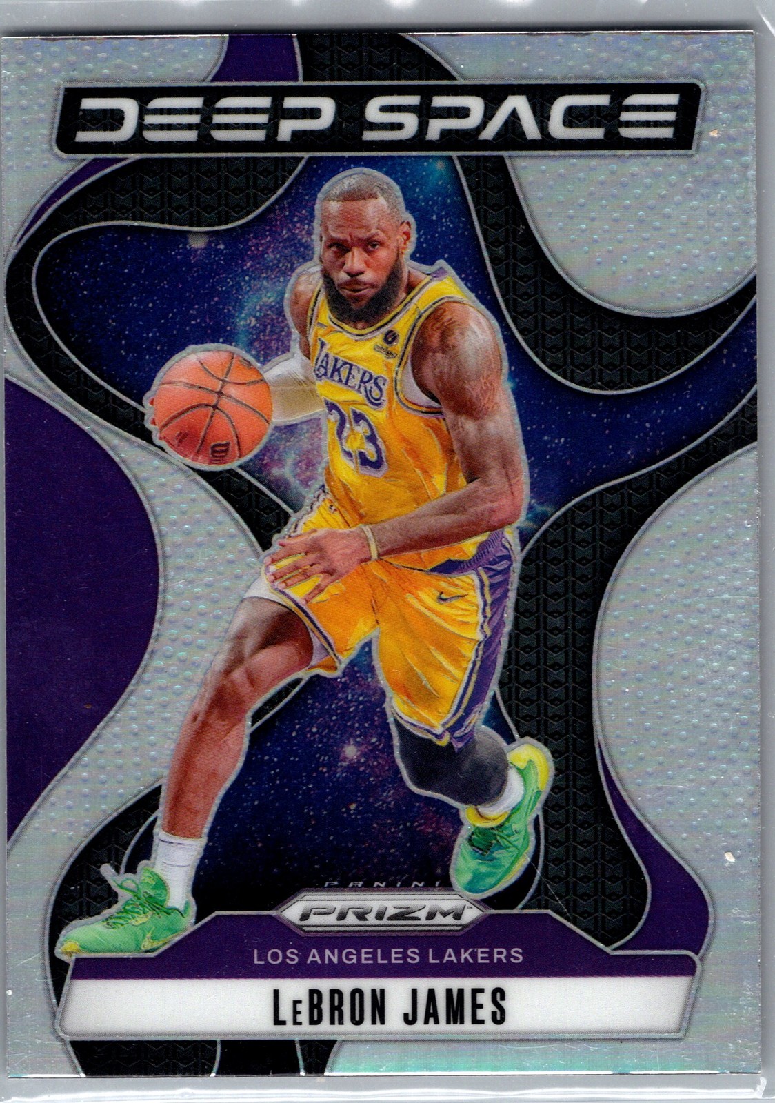 2024-25 Panini Prizm #5 LeBron James Deep Space Prizms Silver
