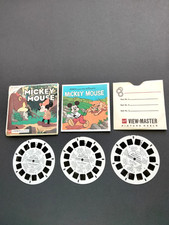 MICKEY MOUSE B528 Viewmaster PACKET SET 3 reels
