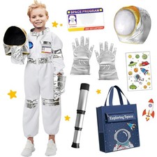 Faszinierendes TOLOYE Weltall Kostüm für Kinder - Astronaut Set mit Helm S