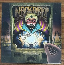 NECK DEEP BAND SIGNED AUTOGRAPH WISHFUL THINKING GREEN VINYL LP BAS BECKETT COA