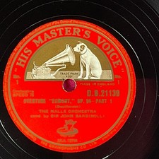 Overture "Egmont,Op 84 Conclusion 78 RPM Single Record