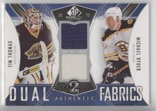 2009 SP Game Used Edition Authentic Fabrics Dual Tim Thomas Michael Ryder 2o7